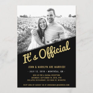 Hochzeitsankündigung und Empfangs-Einladung Einladung