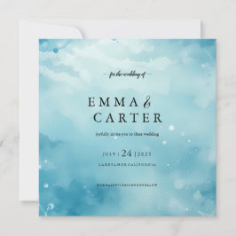 Hochzeitsankündigung unter dem Meer