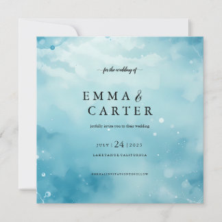 Hochzeitsankündigung unter dem Meer