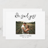 Hochzeitsankündigung zum modernen Foto (Vorne/Hinten)