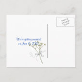 Hochzeitsankündigungen Ankündigungspostkarte (Rückseite)