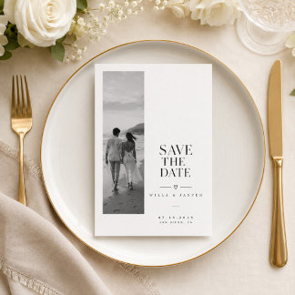 Hochzeitsankündigungsschrift - Karte zur Vorabanze
