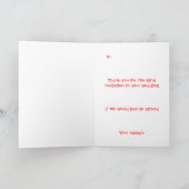 Hochzeitsannahme Dankeskarte (Innenseite)