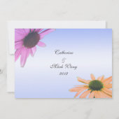 Hochzeitsannahmekarte, daisy Blume Einladung (Rückseite)