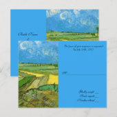 Hochzeitsannahmekarte Einladungspostkarte (Vorne/Hinten)