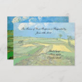 Hochzeitsannahmekarte RSVP Karte (Vorne/Hinten)