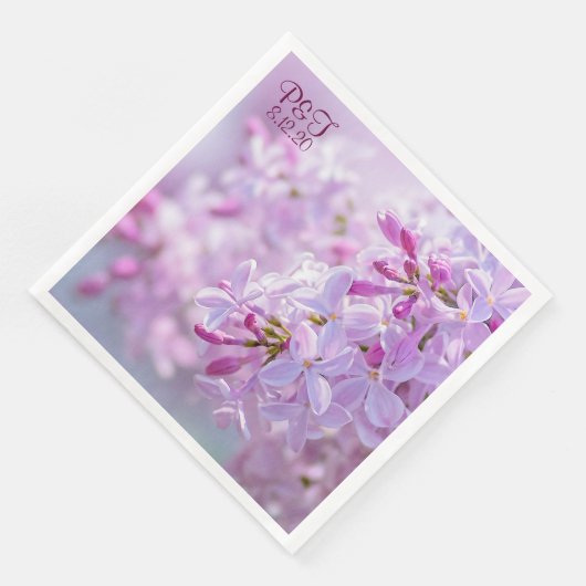 Hochzeitsanpassbar Serviette (Ecke)