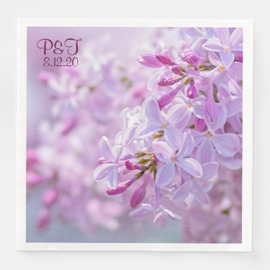 Hochzeitsanpassbar Serviette (Vorderseite)