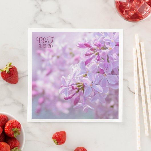 Hochzeitsanpassbar Serviette (Beispiel)