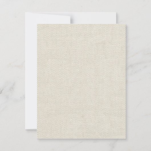 Hochzeitsantike Spitzen Linen Weiße klassische Hüb Einladung (Rückseite)