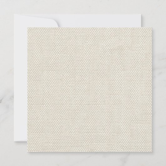 Hochzeitsantike Spitzen Linen Weiße klassische Hüb Einladung (Rückseite)