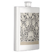 Hochzeitsantike Spitzen Linen Weiße klassische Hüb Flachmann (Rechts)