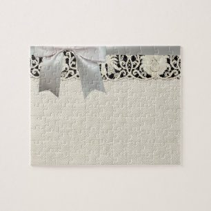 Hochzeitsantike Spitzen Linen Weiße klassische Hüb Puzzle
