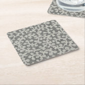 Hochzeitsantike Spitzen Linen Weiße klassische Hüb Rechteckiger Pappuntersetzer (angewinkelt)