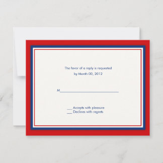 Hochzeitsantwortkarten mit Baseball-Motiv RSVP Karte