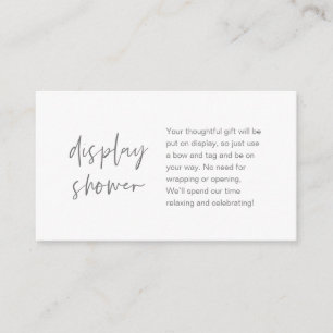 Hochzeitsanzeige Shower, moderne minimalistische D Begleitkarte