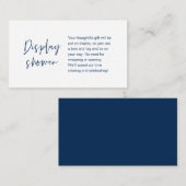 Hochzeitsanzeigedusche, moderne Minimalistische Ma Begleitkarte (Vorne/Hinten)