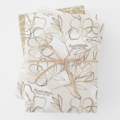 Hochzeitsarbeit, Brautparty-Wrapping Paper-Set Geschenkpapier Set (Beispiel)