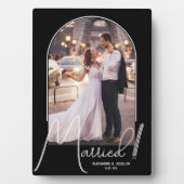 Hochzeitsarsch Foto Black Fotoplatte (Vorderseite)