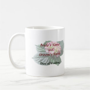 Hochzeitsartikel aus Rosa und Weiß Kaffeetasse