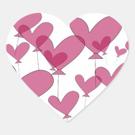 Hochzeitsaufkleber | Dichtungen Herz-Aufkleber