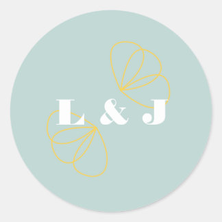 Hochzeitsaufkleber für unendliche Liebe Runder Aufkleber