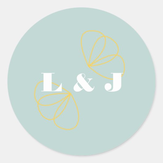 Hochzeitsaufkleber für unendliche Liebe Runder Aufkleber (Vorderseite)