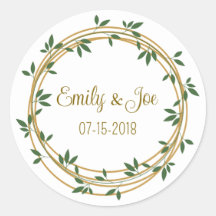 Hochzeitsaufkleber personalisiert