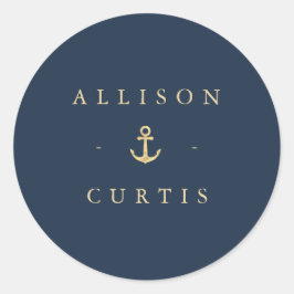 Hochzeitsaufkleber Runder Aufkleber