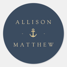 Hochzeitsaufkleber Runder Aufkleber