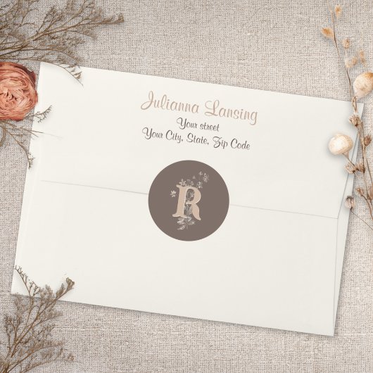 Hochzeitsaufkleber Rustikale Boho-neutrale Wildblu Runder Aufkleber