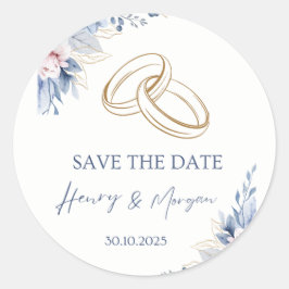 Hochzeitsaufkleber, um an einem Umschlag festzuhal Runder Aufkleber