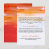 Hochzeitsausweise - romantische Aquarellbilder Begleitkarte (Vorne/Hinten)