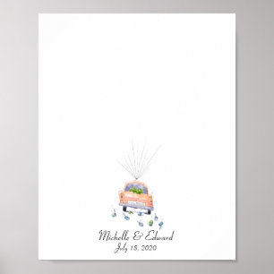 Hochzeitsauto Fingerabdruck Gästebuch - Endlich Ve