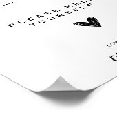 Hochzeitsbad Unterkunft Moderne Elegante Minimalis Poster (Ecke)