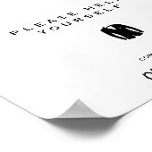 Hochzeitsbad Unterkunft Moderne Elegante Minimalis Poster (Ecke)