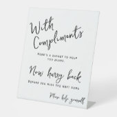 Hochzeitsbäder helfen Ihnen, sich selbst zu minimi Sockelschild (Vorderseite)