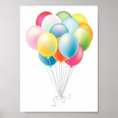 Hochzeitsballon Poster (Vorne)