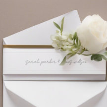 Hochzeitsband Bauchband Modernes Minimalistisch