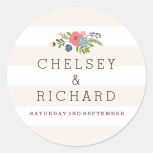 Hochzeitsband - rosa Aufkleber