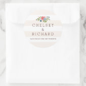 Hochzeitsband - rosa Aufkleber (Tasche)