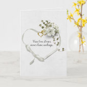 Hochzeitsband und Gold Heart Rings Card Karte (Gelbe Blume)