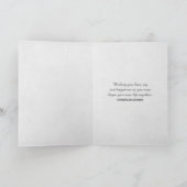 Hochzeitsband und Goldherz Karte (Innenseite)