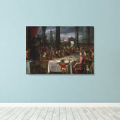 Hochzeitsbankett Leinwanddruck (Insitu (Holzboden))