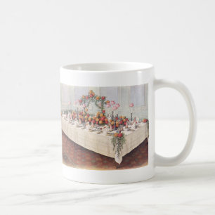 Hochzeitsbankett-Tisch im Vintage-Stil Kaffeetasse