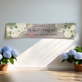 Hochzeitsbanner-Blume und Streichellichter Rustika Banner