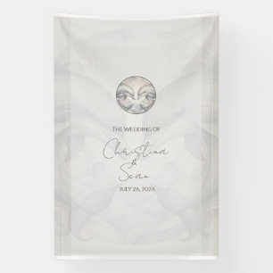 Hochzeitsbanner für individuelles Delphin-Thema Banner