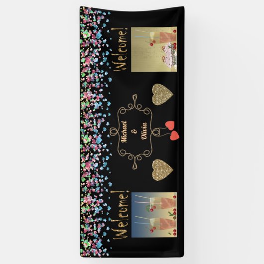 Hochzeitsbanner, Jahrestag, Hochzeit Banner (Vertikal)