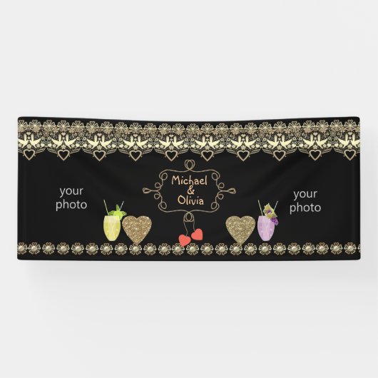 Hochzeitsbanner, Jahrestag, Hochzeit Banner (Horizontal)