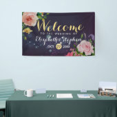 Hochzeitsbanner Lila Sparkle String Light Banner (Messeveranstaltung)